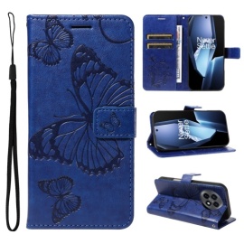 Coverup Vlinders Book Case - OnePlus 13R Hoesje - Blauw