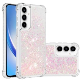 Coverup Liquid Glitter Back Cover - Samsung Galaxy A36 Hoesje - Pink