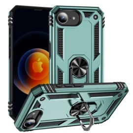 Coverup Ring Kickstand Back Cover - iPhone 16e Hoesje - Mintgroen