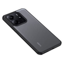 Coverup Mat Transparante Back Cover - Xiaomi Redmi Note 14 4G Hoesje - Zwart
