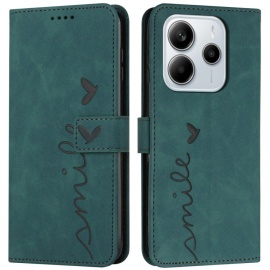 Coverup Smile Book Case - Xiaomi Redmi Note 14 4G Hoesje - Groen