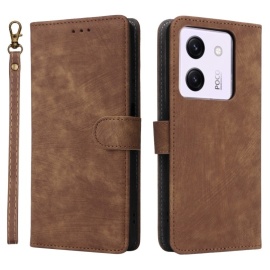 Coverup Book Case met Koord - Xiaomi Poco M7 Pro 5G Hoesje - Bruin