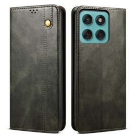 Coverup Premium Classic Book Case - Motorola Edge 60 / 60 Fusion Hoesje - Groen