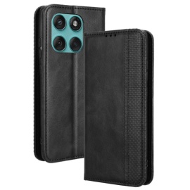 Coverup Vintage Style Book Case - Motorola Edge 60 Fusion Hoesje - Zwart