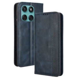 Coverup Vintage Style Book Case - Motorola Edge 60 Fusion Hoesje - Blauw