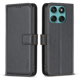 BINFEN Book Case - Motorola Edge 60 Fusion Hoesje - Zwart