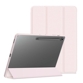 Dux Ducis Toby Tri-Fold Book Case met Wake/Sleep - Samsung Galaxy Tab S10 FE Plus Hoesje - Roze