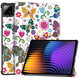 Coverup Tri-Fold Book Case met Wake/Sleep - Xiaomi Pad 7 / Pad 7 Pro Hoesje - Vlinders