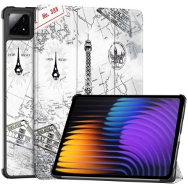 Coverup Tri-Fold Book Case met Wake/Sleep - Xiaomi Pad 7 / Pad 7 Pro Hoesje - Eiffeltoren