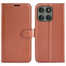 Coverup Book Case - Motorola Edge 60 Pro Hoesje - Bruin