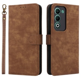 Coverup Book Case met Koord - OPPO A5 5G Hoesje - Bruin