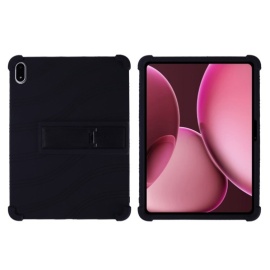 Coverup Siliconen Back Cover met Kickstand - OnePlus Pad 3 Hoesje - Zwart