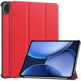 Coverup Tri-Fold Book Case met Wake/Sleep - OnePlus Pad 3 Hoesje - Rood