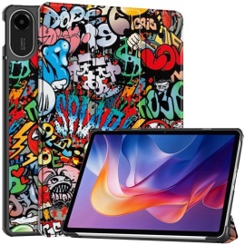 Coverup Tri-Fold Book Case met Wake/Sleep - Xiaomi Redmi Pad 2 Hoesje - Graffiti
