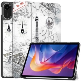 Coverup Tri-Fold Book Case met Wake/Sleep - Xiaomi Redmi Pad 2 Hoesje - Eiffeltoren