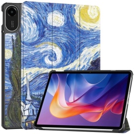 Coverup Tri-Fold Book Case met Wake/Sleep - Xiaomi Redmi Pad 2 Hoesje - Sterrennacht