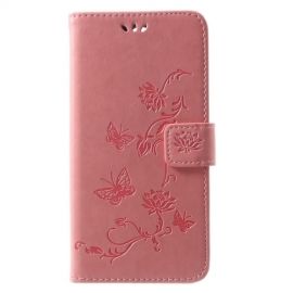 Bloemen & Vlinders Book Case - Huawei Mate 10 Lite Hoesje - Pink