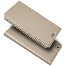 Folio Book Case - Huawei P8 Lite (2017) Hoesje - Goud