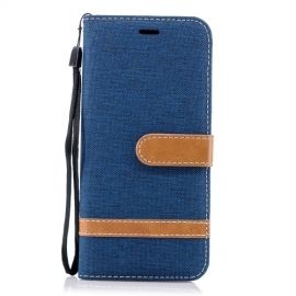 Denim Book Case - Samsung Galaxy S9 Hoesje - Blauw