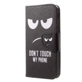 Book Case - Samsung Galaxy J3 (2017) Hoesje - Don't Touch