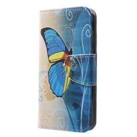 Book Case - Samsung Galaxy J3 (2017) Hoesje - Blauwe Vlinder