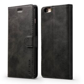 Luxe Book Case iPhone 6 / 6s Hoesje - Zwart