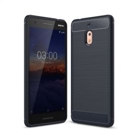 Armor Brushed TPU Back Cover - Nokia 2.1 Hoesje - Blauw