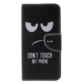 Book Case - iPhone Xr Hoesje - Don't Touch