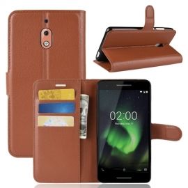 Book Case - Nokia 2.1 Hoesje - Bruin