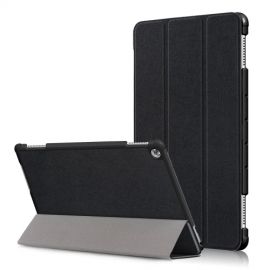 Tri-Fold Book Case met Wake/Sleep - Huawei MediaPad M5 Lite 10 Hoesje - Zwart