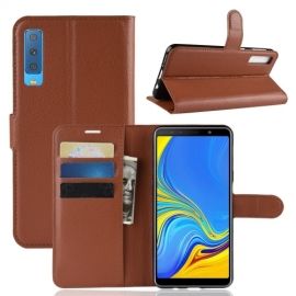 Book Case - Samsung Galaxy A7 (2018) Hoesje - Bruin
