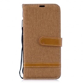 Denim Book Case - Huawei P Smart 2019 / Honor 10 Lite Hoesje - Khaki