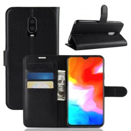 Book Case - OnePlus 6T Hoesje - Zwart