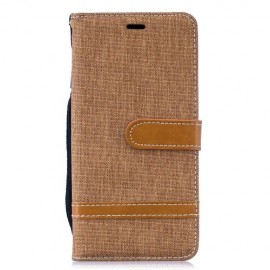 Denim Book Case - Samsung Galaxy S10 Hoesje - Khaki