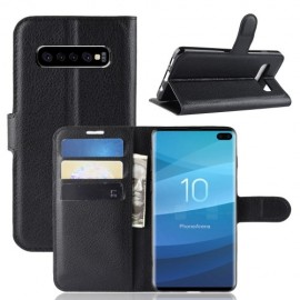 Book Case - Samsung Galaxy S10 Plus Hoesje - Zwart