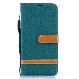 Denim Book Case - Samsung Galaxy A50 / A30s Hoesje - Groen