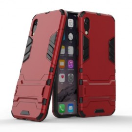 Armor Kickstand Back Cover - Huawei Y6 (2019) Hoesje - Rood