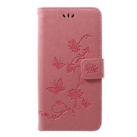 Bloemen & Vlinders Book Case - Samsung Galaxy A50 / A30s Hoesje - Pink