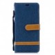 Denim Book Case - Huawei P30 Pro Hoesje - Blauw