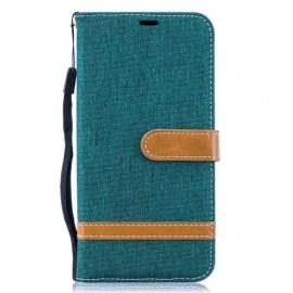Denim Book Case - Samsung Galaxy A10 Hoesje - Groen
