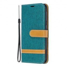 Denim Book Case - Samsung Galaxy A20e Hoesje - Groen
