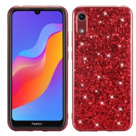 Glitter Back Cover - Huawei Y6 (2019) Hoesje - Rood
