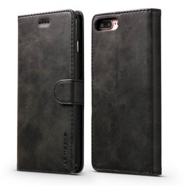 Luxe Book Case iPhone 8 Plus / 7 Plus Hoesje - Zwart
