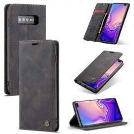 CaseMe Book Case - Samsung Galaxy S10 Plus Hoesje - Zwart