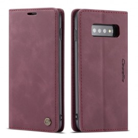 CaseMe Book Case - Samsung Galaxy S10 Plus Hoesje - Bordeaux