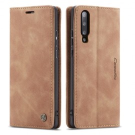 CaseMe Book Case - Samsung Galaxy A70 Hoesje - Bruin