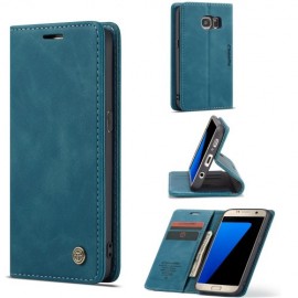 CaseMe Book Case - Samsung Galaxy S7 Hoesje - Blauw