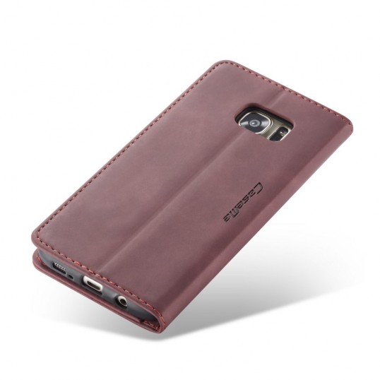 CaseMe 013 Book Case - Samsung Galaxy S7 Edge Hoesje - Bordeaux