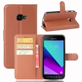 Book Case Samsung Galaxy Xcover 4s / 4 Hoesje - Bruin