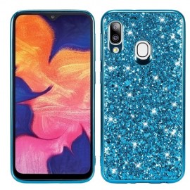 Coverup Glitter Back Cover - Samsung Galaxy A20e Hoesje - Blauw